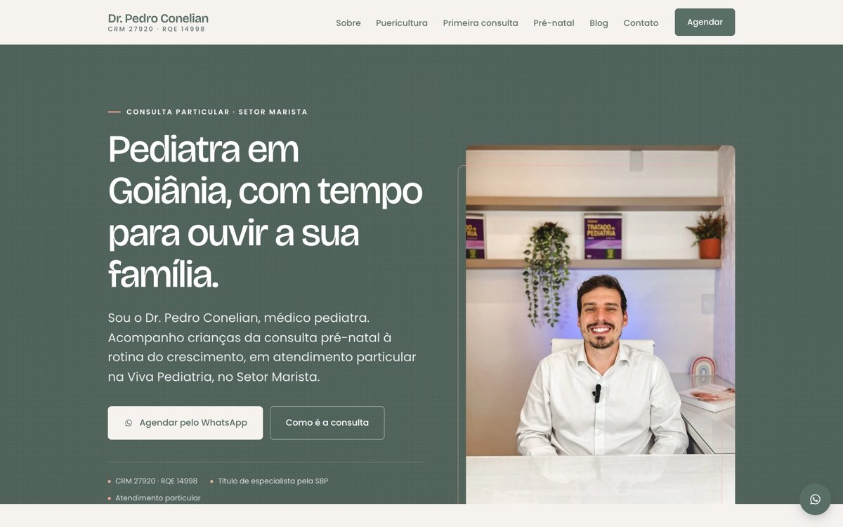 Home do site do Dr. Pedro Conelian
