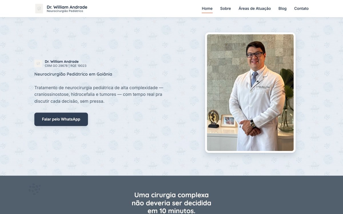 Home do site do Dr. William Andrade